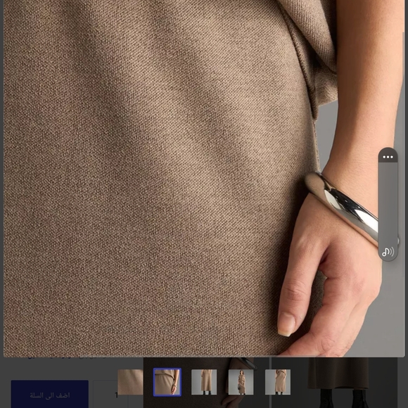 Brown midi pencil skirt set of two pieces for casual work - Picture 6 of 15